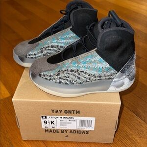 Adidas YZY QNTM Kids Shoes - Gray/Blue